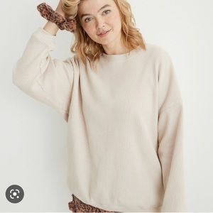 Waffle Oversized Sweatshirt
